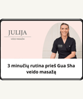 3 minučių rutina prieš Gua Sha veido masažą - Alaushu