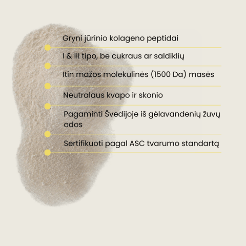 Jūrinis hidrolizuotas peptidinis kolagenas "mermaid ritual", 300 g, 30 porcijų - Alaushu