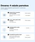 Švelnus kūno šepetys sausam masažui - Alaushu